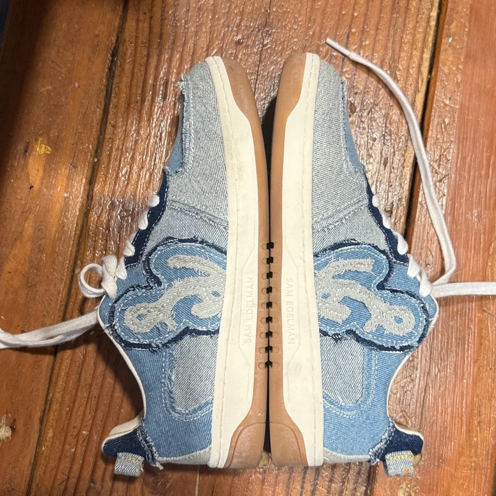 Sam Edelman Blue and White Casual Sneakers - Picture 5 of 9